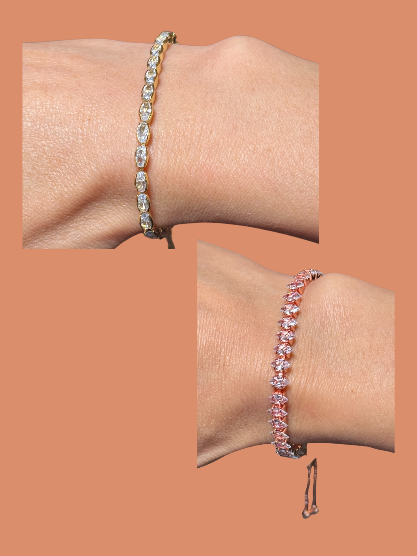 Pulsera Turca Oro/Oro Rosa y Plata
