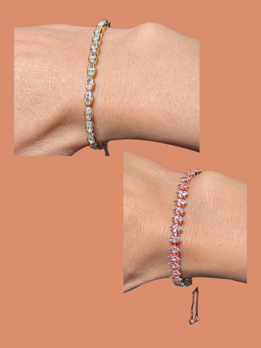 Pulsera Turca Oro/Oro Rosa y Plata
